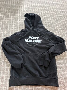 Post Malone Black 'Twelve Carat Tour' Hooded Sweatshirt